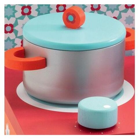 Djeco Leo Ahşap Fırın - Evcilik Oyunu Ahşap Mutfak Aksesuarları