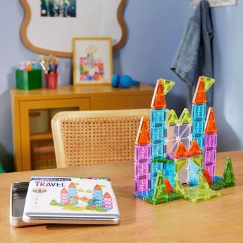 Magna-Tiles - MicroMAGS Travel Deluxe - 55 Parça