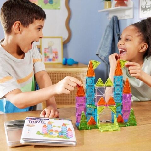 Magna-Tiles - MicroMAGS Travel Deluxe - 55 Parça