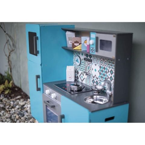 Janod Lagoon Mutfak ve Aksesuarları Ahşap Evcilik Oyunu Takımı