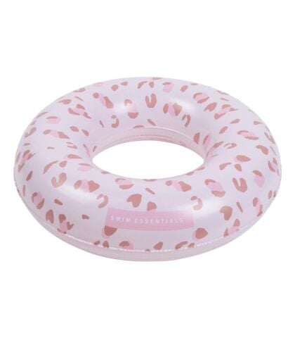 Swim Essentials Old Pink Leopard Yüzme Simidi 90cm