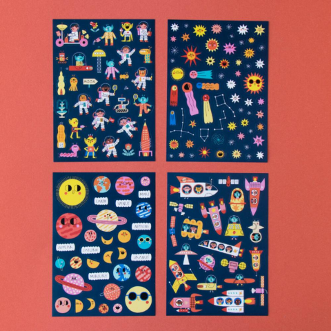Londji Activities Stickers Space / Aktiviteler Çıkartma Uzay