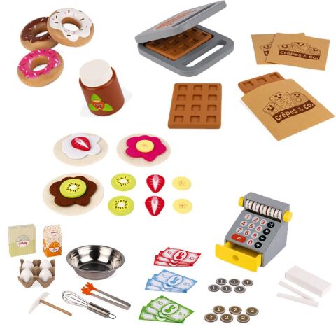 Janod Ahşap Waffle Tezgahı - Role Play Evcilik Oyunları