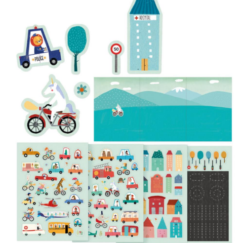 Londji Activities Stickers City / Aktiviteler Çıkartma Şehir
