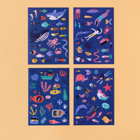 Londji Activities Stickers / Aktiviteler Çıkartma Deniz