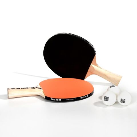 That's My Fun Table Tennis Set 101 - Turuncu & Siyah (2 Raket + 3 Top)