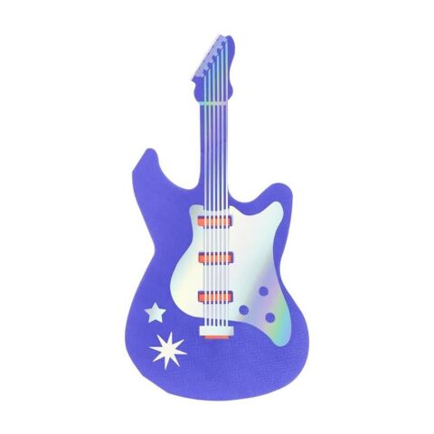 Meri Meri - Elektro Gitar Peçete - L - 16 Adet