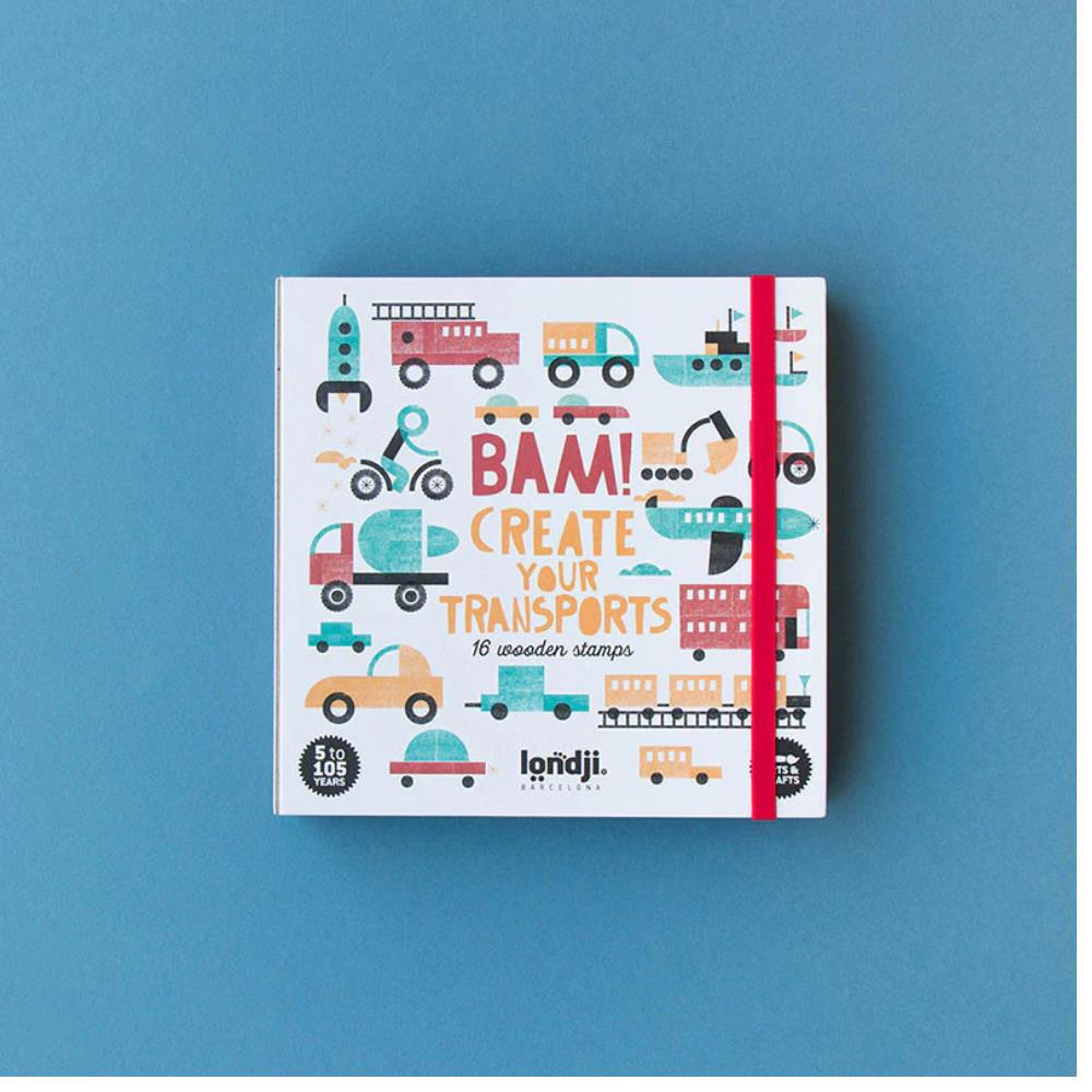 Londji Ahşap Baskı Tasarım Set // Bam! Transports