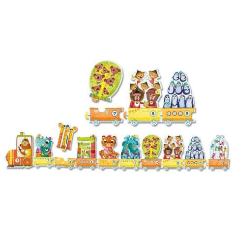 Djeco İkili Puzzle / I Count - Sayı Treni Yapbozu 3 Yaş ve Üzeri