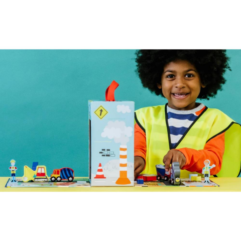 Floss & Rock Ahşap Figürlü Oyun Kutuları / Construction