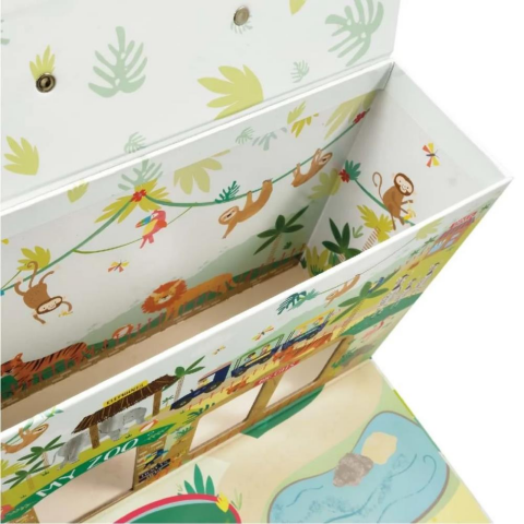Floss & Rock Ahşap Figürlü Oyun Kutuları / Jungle