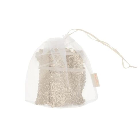 Meri Meri - Altın Simli Kumaş Happy Birthday Asılan Süs