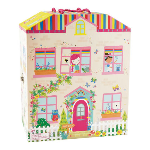 Floss & Rock Ahşap Figürlü Oyun Kutuları / Rainbow