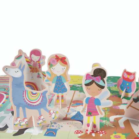 Floss & Rock 60 Parça''Rainbow Fairy'' Pop Out Yer Yapbozu