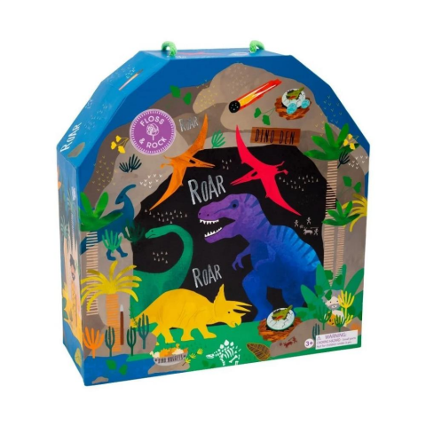 Floss & Rock Ahşap Figürlü Oyun Kutuları / Dino