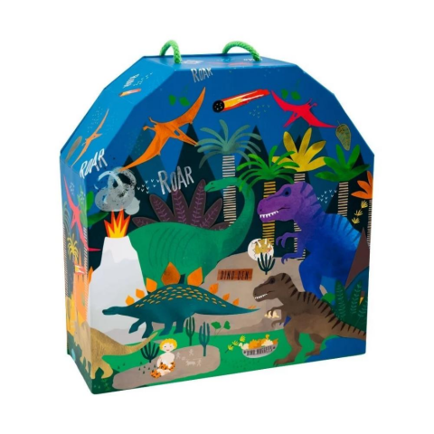 Floss & Rock Ahşap Figürlü Oyun Kutuları / Dino