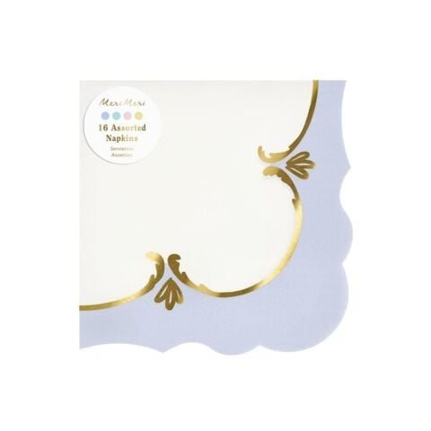 Meri Meri - Rokoko Pastel Renk Peçete - L - 16 Adet