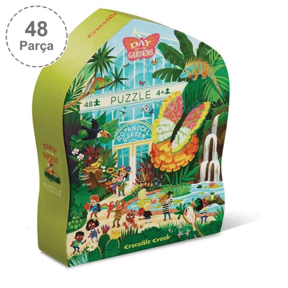 Crocodile Creek Puzzle - 48 Parça - Botanik Bahçede Bir Gün