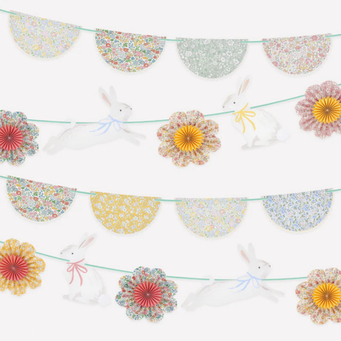 Meri Meri X Liberty - Tavşan Asılan Süs Seti