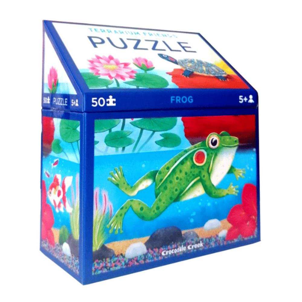 Crocodile Creek Puzzle - 50 Parça - Teraryum Kurbağa