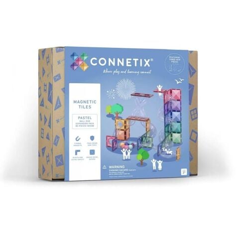 Connetix Pastel Ball Run Expansion Set - 80 Parça