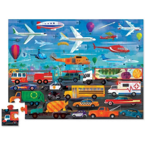 Crocodile Creek Puzzle - 48 Parça - Things That Go