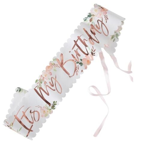 Ginger Ray - It's My Birthday - Çiçekli Kuşak