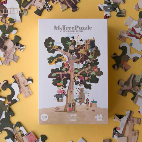Londji Puzzle - Çift Yönlü / My Tree (50 Parça)