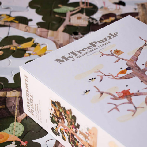 Londji Puzzle - Çift Yönlü / My Tree (50 Parça)