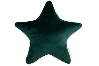Aristote Kadife Yıldız  Yastık - Jungle Green