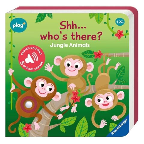 Ravensburger Play+ Shh...Who's There: Jungle Animals - My First Look and Find