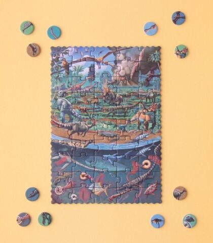 Londji Tiny 50 Parça Puzzle - Dinosaurs