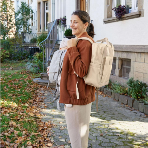 Lassig Vividal Bebek Bakım Sırt Çantası Humus