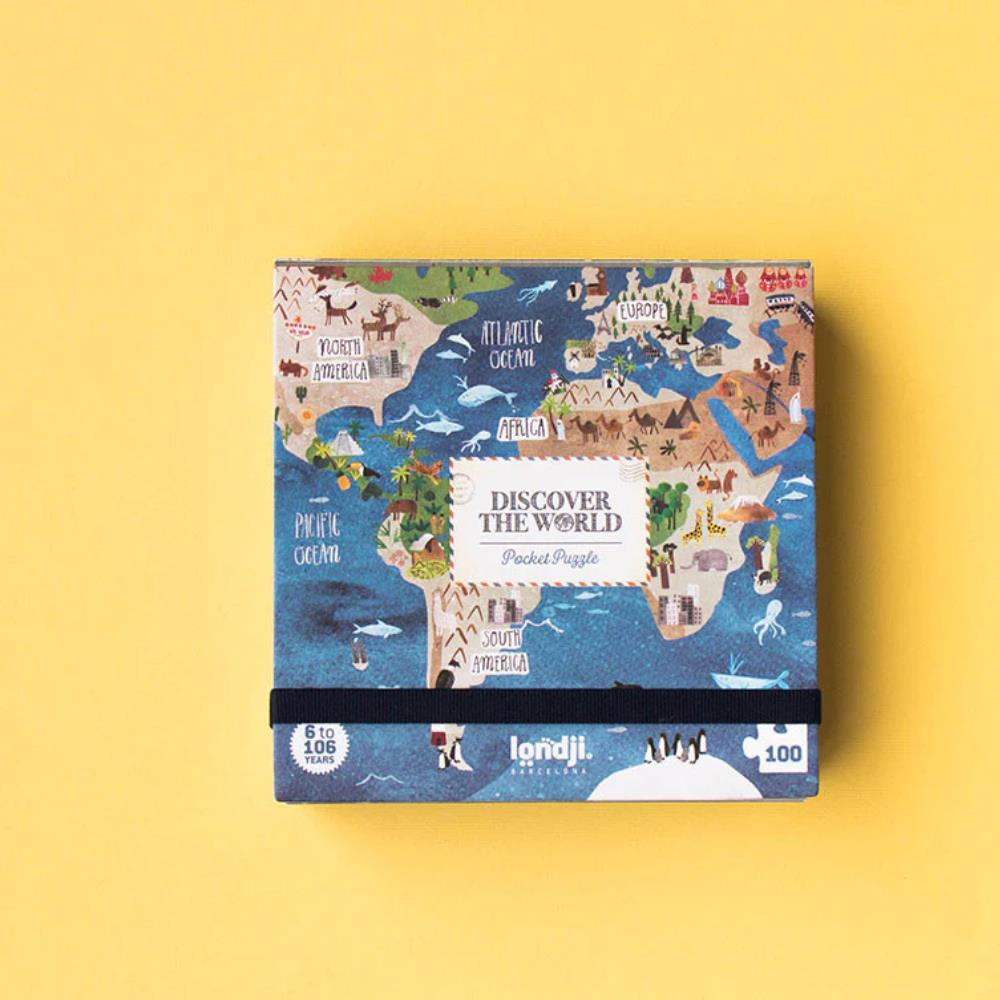 Londji Pocket Puzzle Discover the World / Dünyayı Keşfedin (100 Parça)