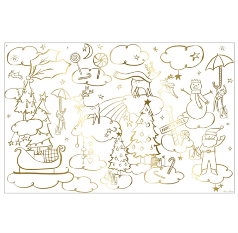 Meri Meri - Christmas Colouring Posters - Yeni Yıl Boyama Posterleri - 2'Li