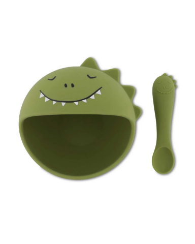 Trixie Mr. Dino - Silikon Bebek Yemek Seti