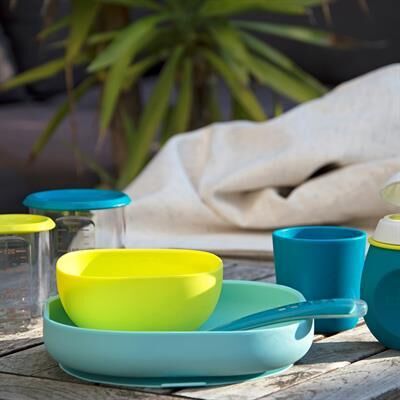 Beaba - 4lü Silikon Beslenme Seti Blue