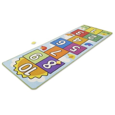 Melissa&Doug Oyun Halı Seti - Sek Sek / Hop & Count Hopscotch Rug