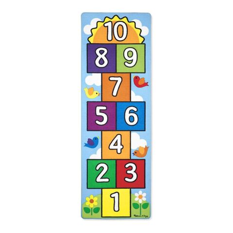 Melissa&Doug Oyun Halı Seti - Sek Sek / Hop & Count Hopscotch Rug