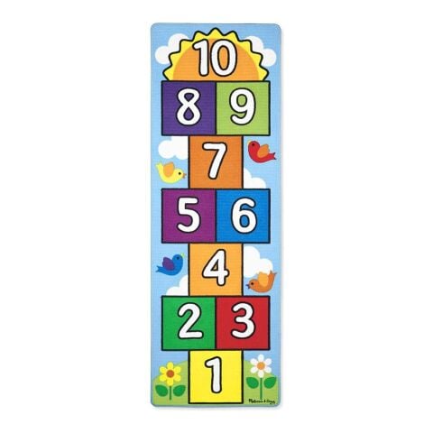 Melissa&Doug Oyun Halı Seti - Sek Sek / Hop & Count Hopscotch Rug