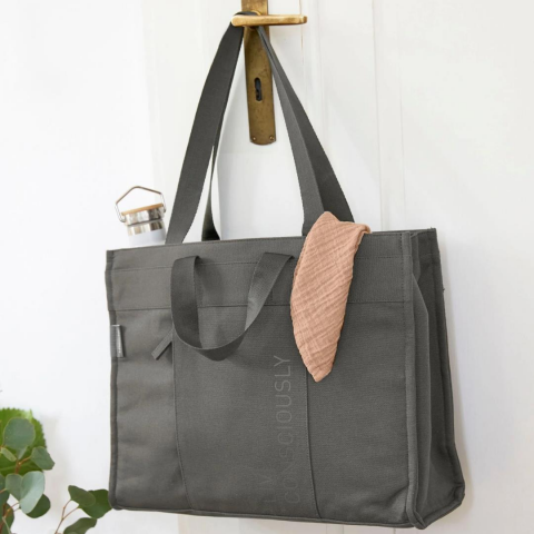 Lassig Tote Up Bebek Bakım Seyahat Çantası Anthracite