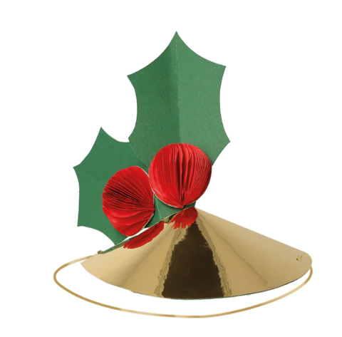 Meri Meri - Mixed Christmas Party Hats - Karışık Yeni Yıl Parti Şapkaları - 6'Lı