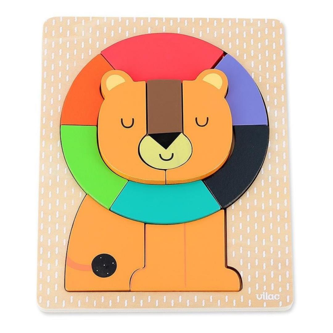 Vilac - Lion Wooden Puzzle - Aslan Ahşap Puzzle - Andy Westface