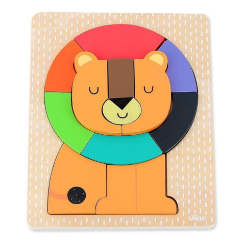 Vilac - Lion Wooden Puzzle - Aslan Ahşap Puzzle - Andy Westface