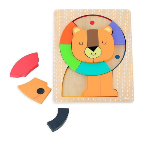 Vilac - Lion Wooden Puzzle - Aslan Ahşap Puzzle - Andy Westface
