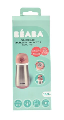 Beaba Paslanmaz Çelik Termos Suluk, 350 ml