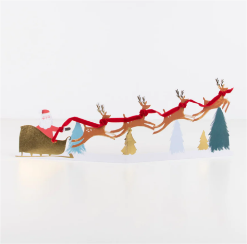 Meri Meri - Santa's Card - Noel Baba Tebrik Kartı - 3D