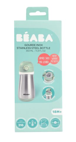 Beaba Paslanmaz Çelik Termos Suluk - Sage Green