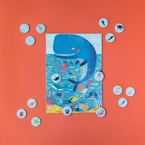 Londji Pocket Puzzle My Little Ocean / Küçük Okyanusum (36 Parça)