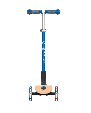 Globber Primo Wood Katlanabilir Işıklı Scooter - Lacivert